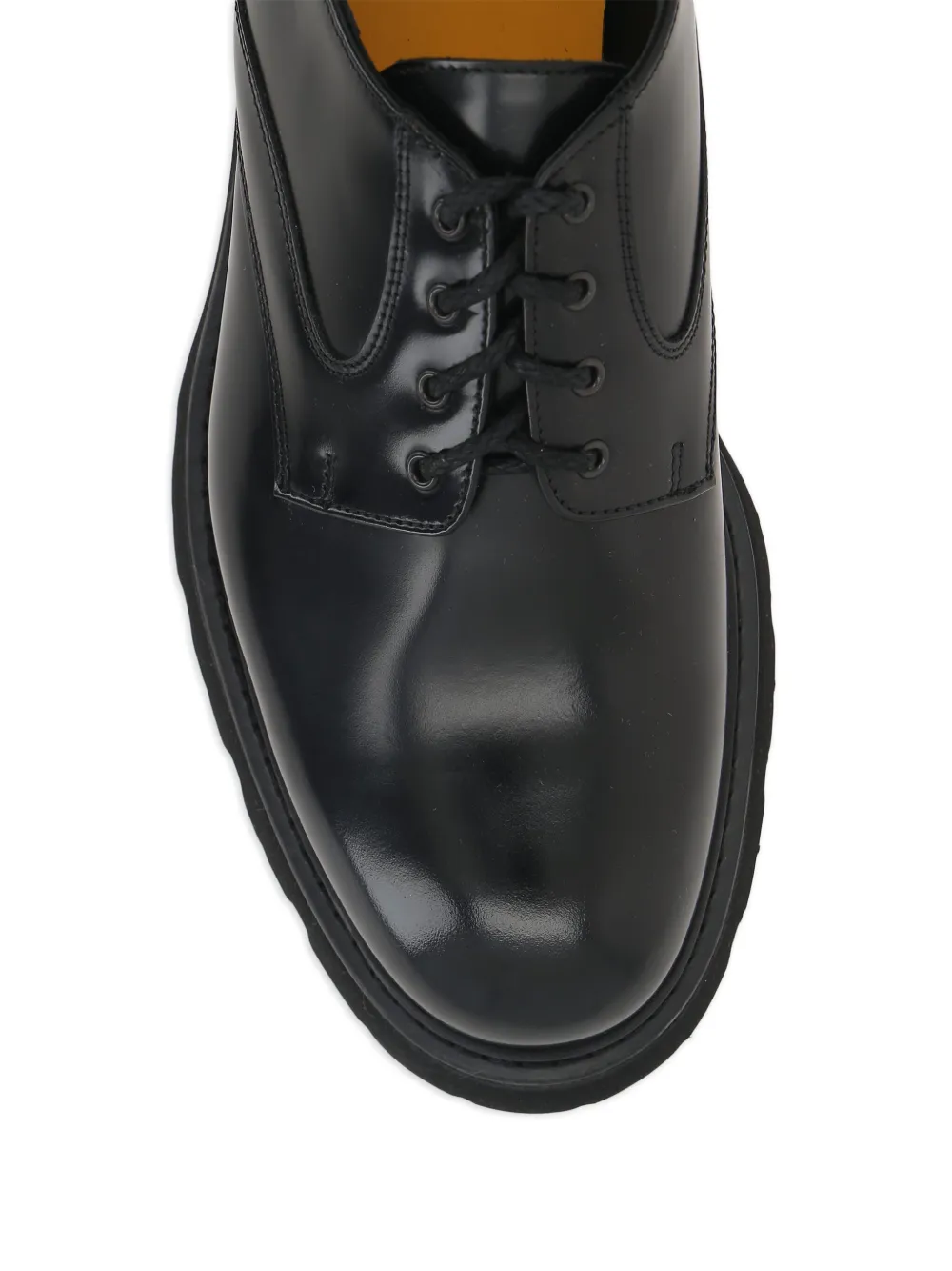 Doucal's brushed-leather derby shoes Black