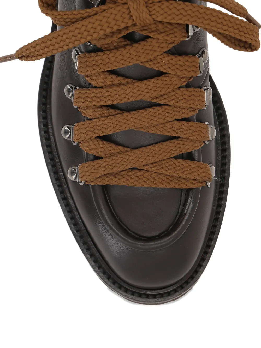 Doucal's lace-up lug-sole shoes Brown