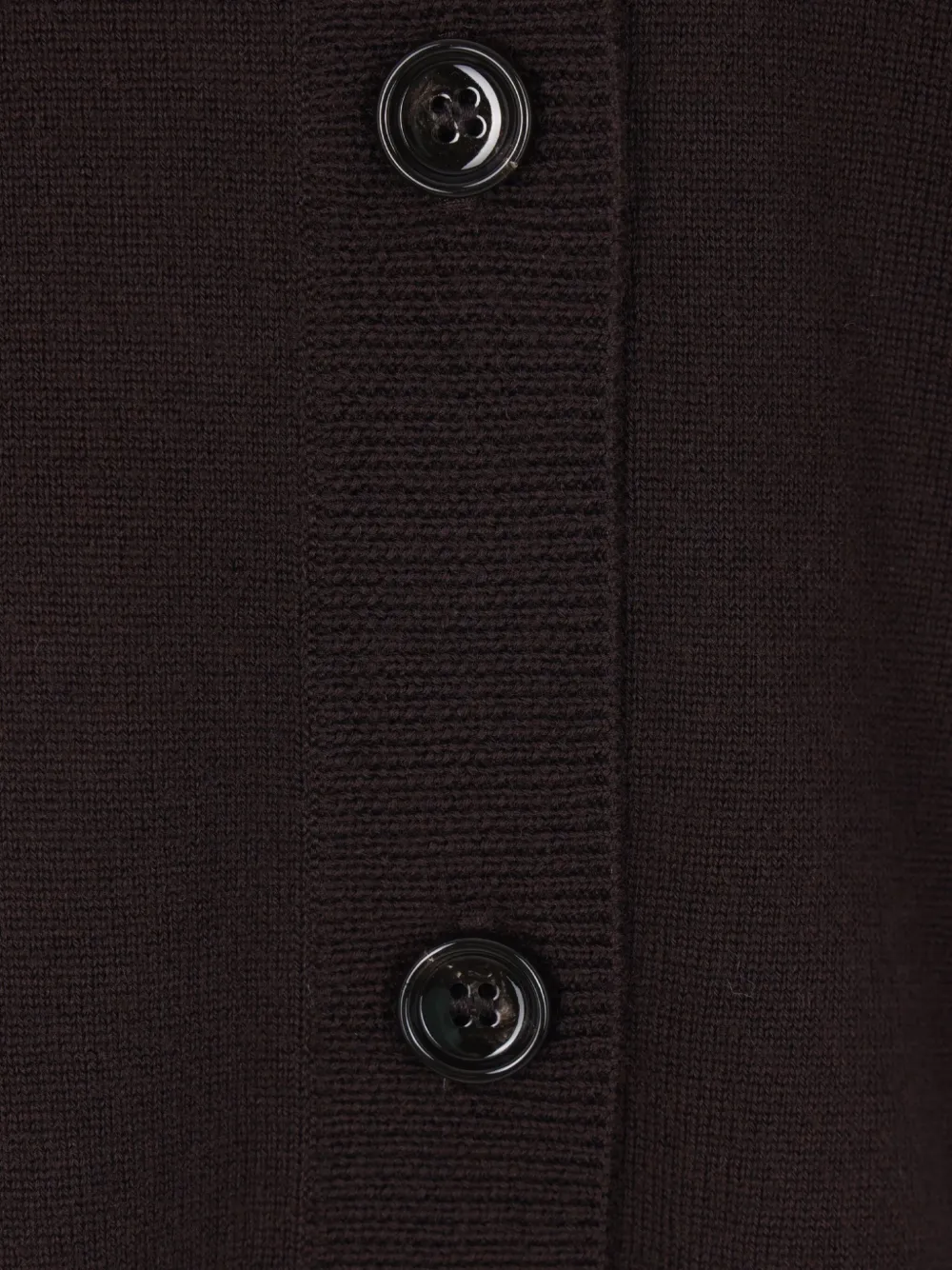 Allude button-front V-neck cardigan Bruin
