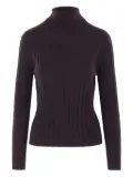 Allude ribbed turtleneck sweater - Brown