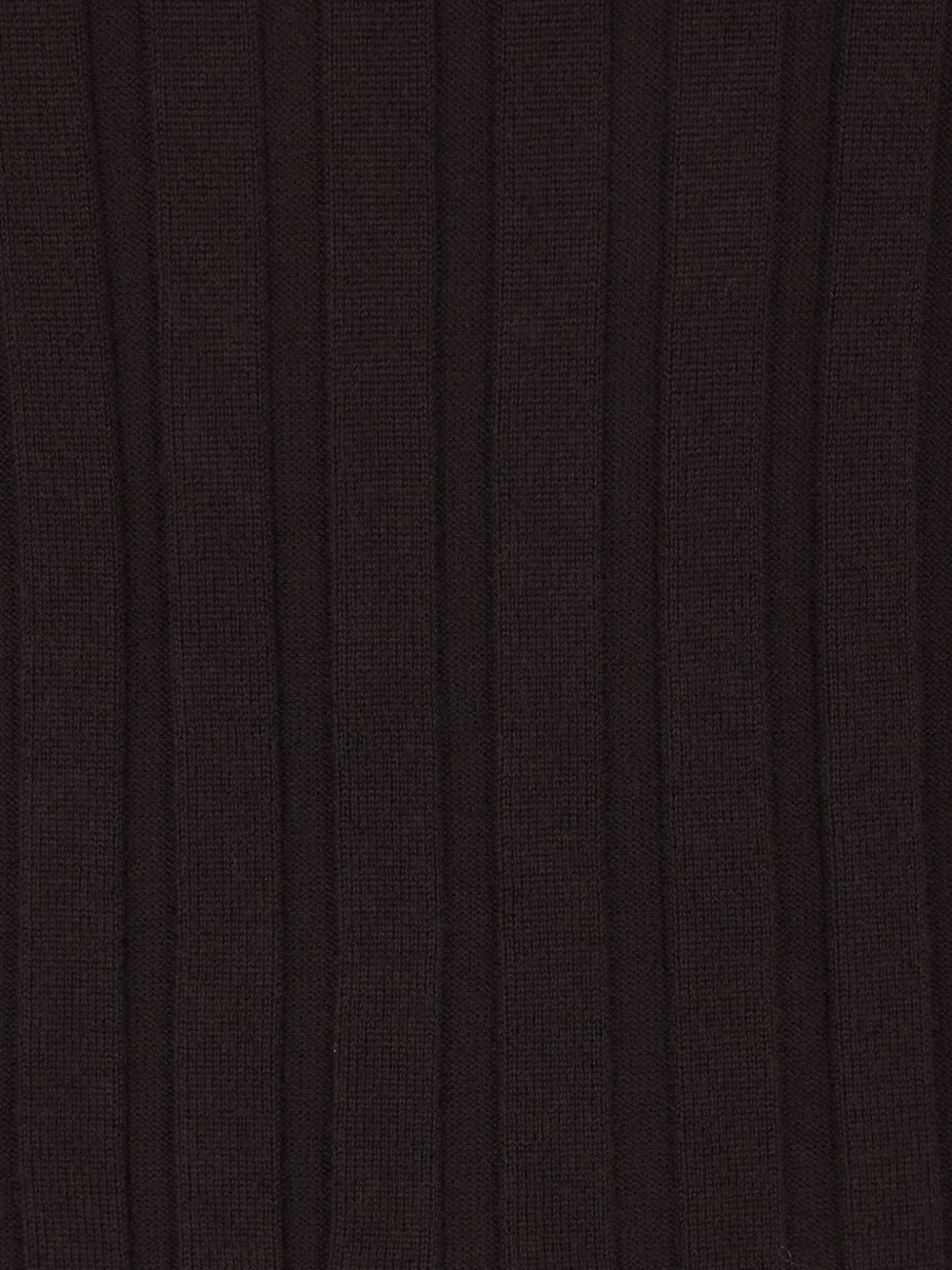 Allude Ribbed Turtleneck Sweater In Brown
