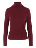 Allude ribbed turtleneck sweater - Red