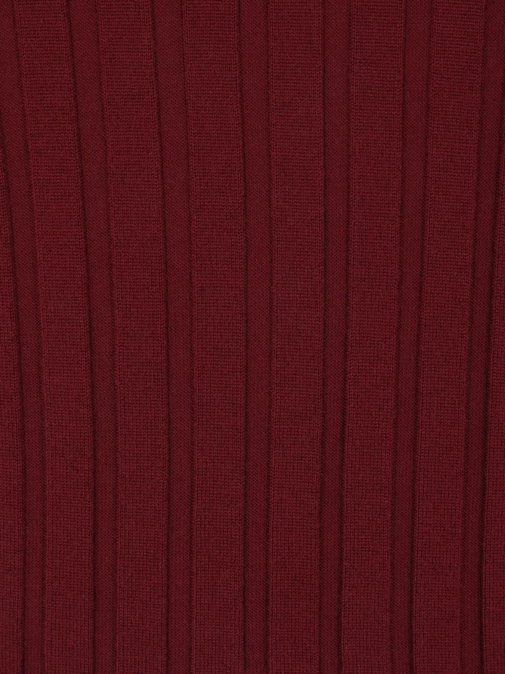 Allude Ribbed Turtleneck Sweater In Red