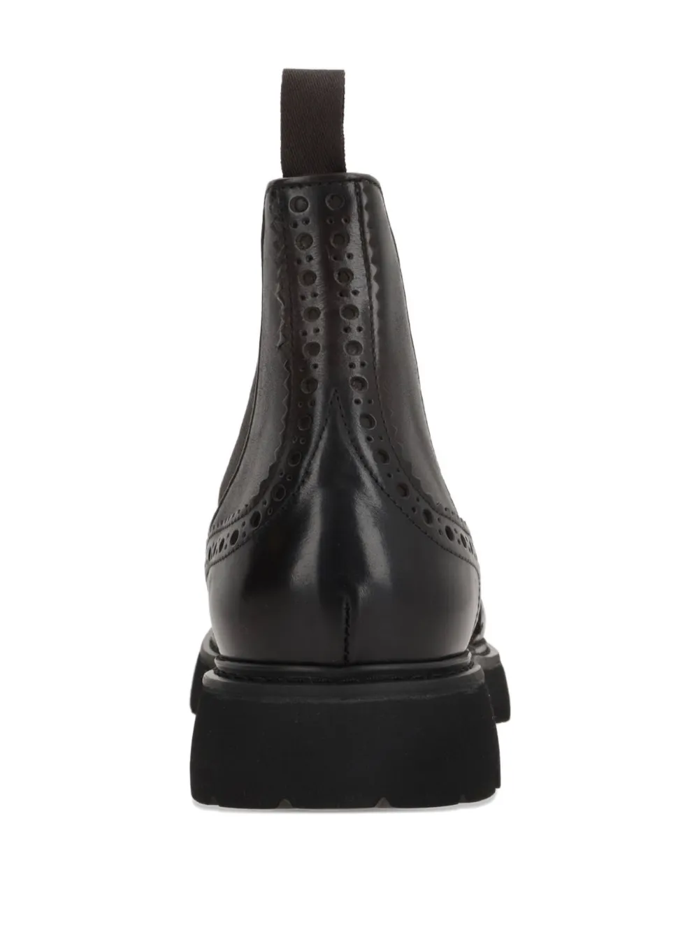 Doucal's perforated-detail Chelsea boots Brown
