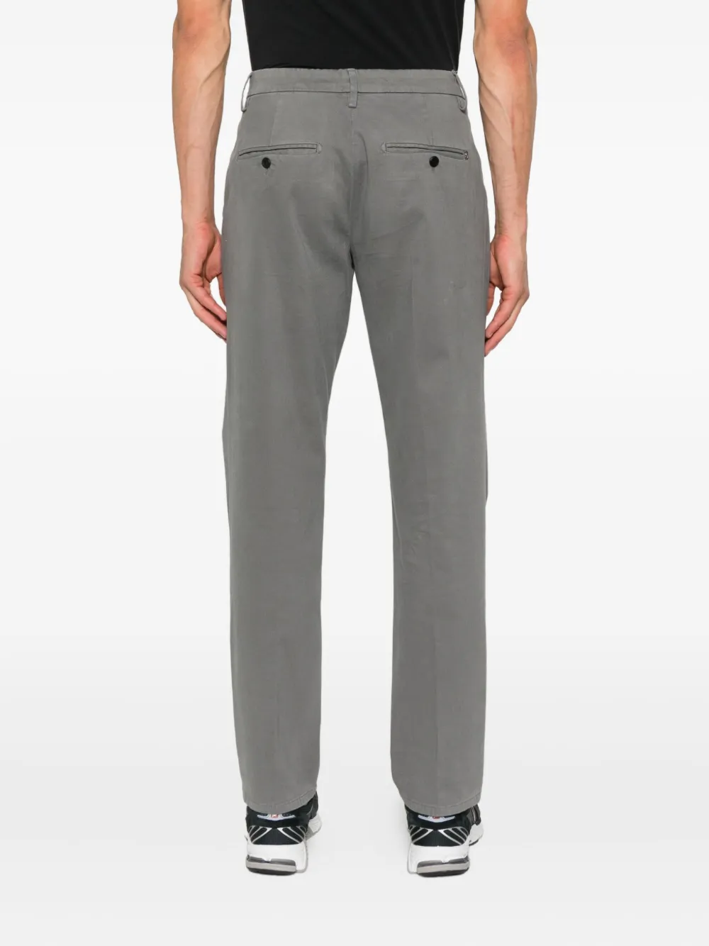 DONDUP slash-pocket cotton chinos Grijs