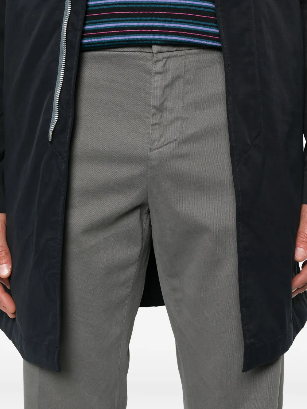 DONDUP slash-pocket cotton chinos Grijs