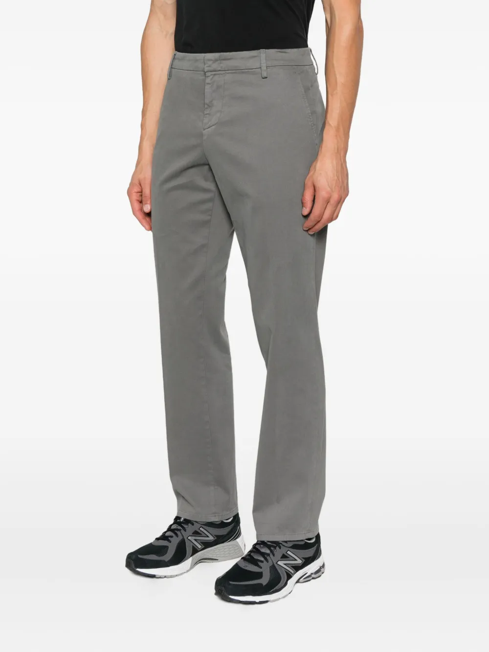 DONDUP slash-pocket cotton chinos Grijs