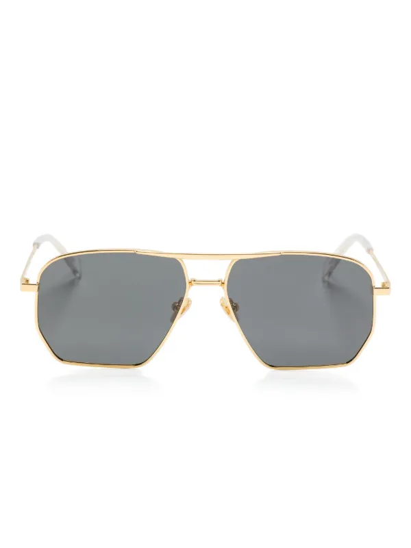 Coperni Pilot-frame Sunglasses in Gold