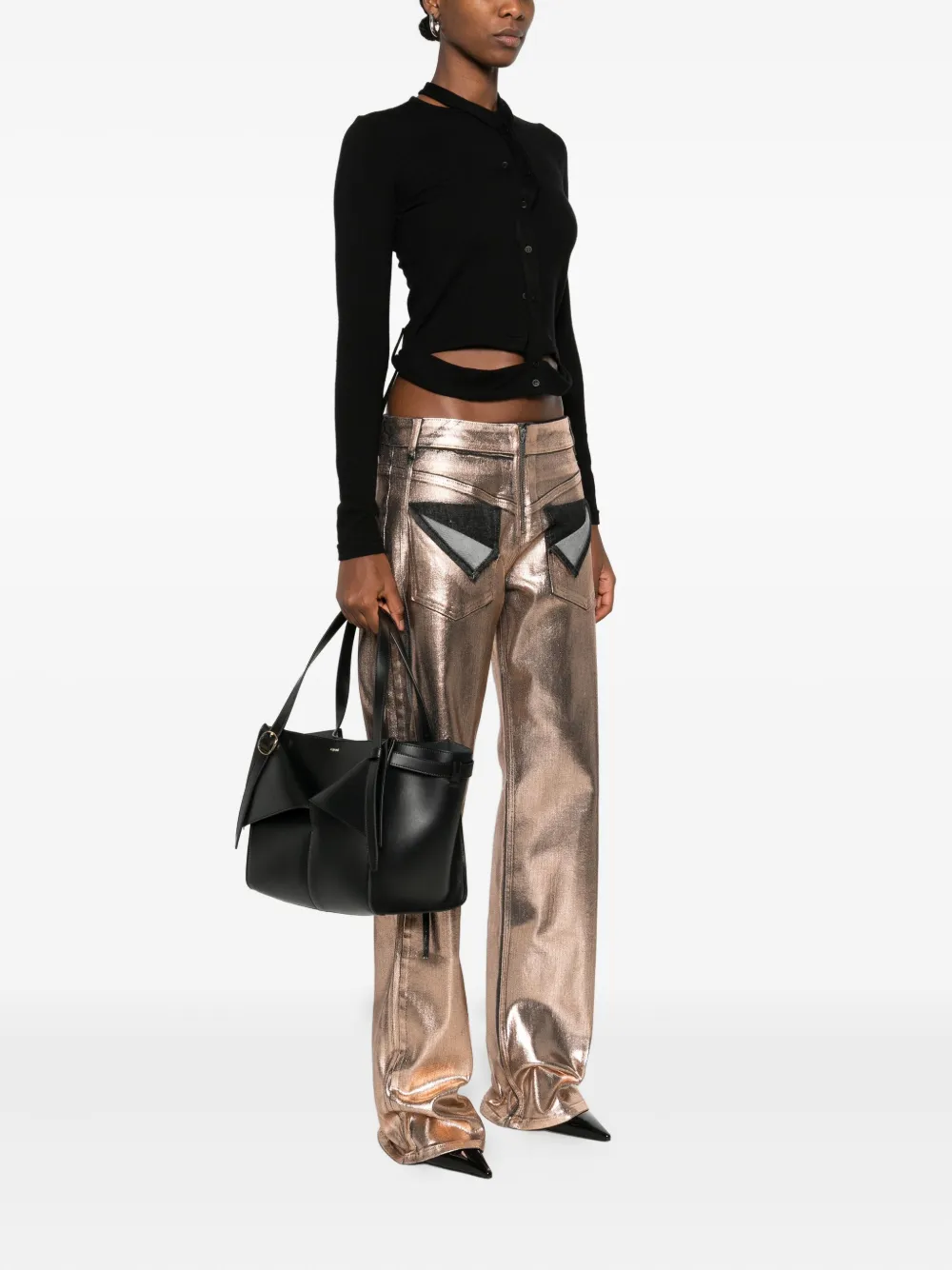 Coperni medium Belt Cabas folded tote bag - Zwart