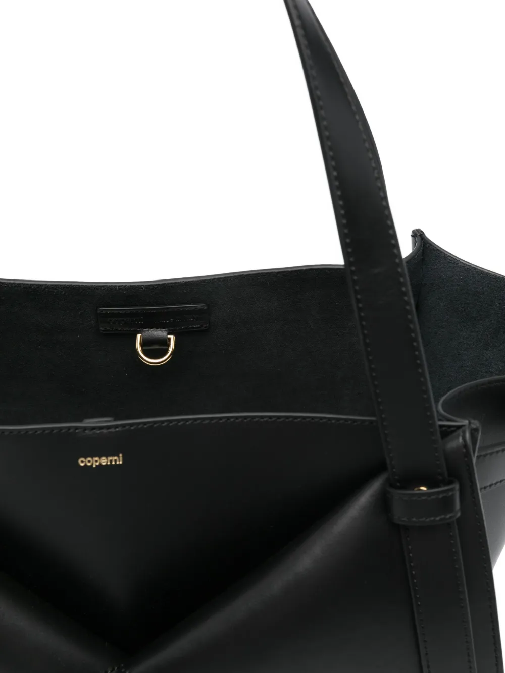 Coperni Medium Belt Cabas Folded Tote Bag In Black