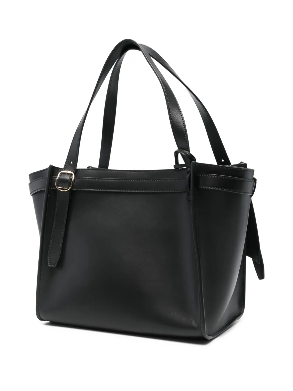 Coperni Medium Belt Cabas Folded Tote Bag In Black