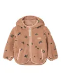 Liewood Mara Pile teddy-fleece berry-print jacket - Brown