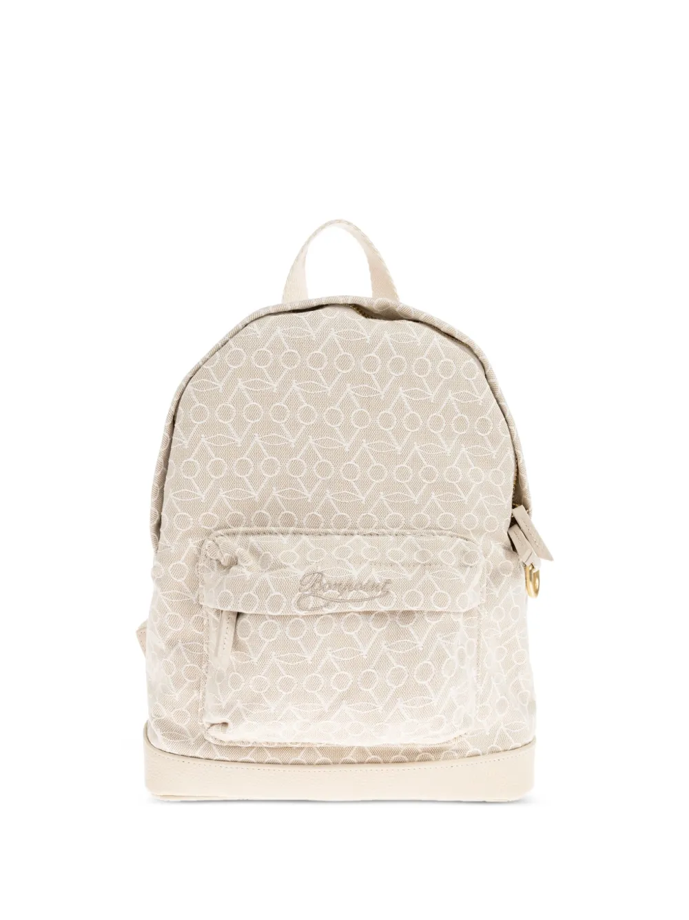 Bonpoint Katoenen rugzak met geometrisch patroon Beige