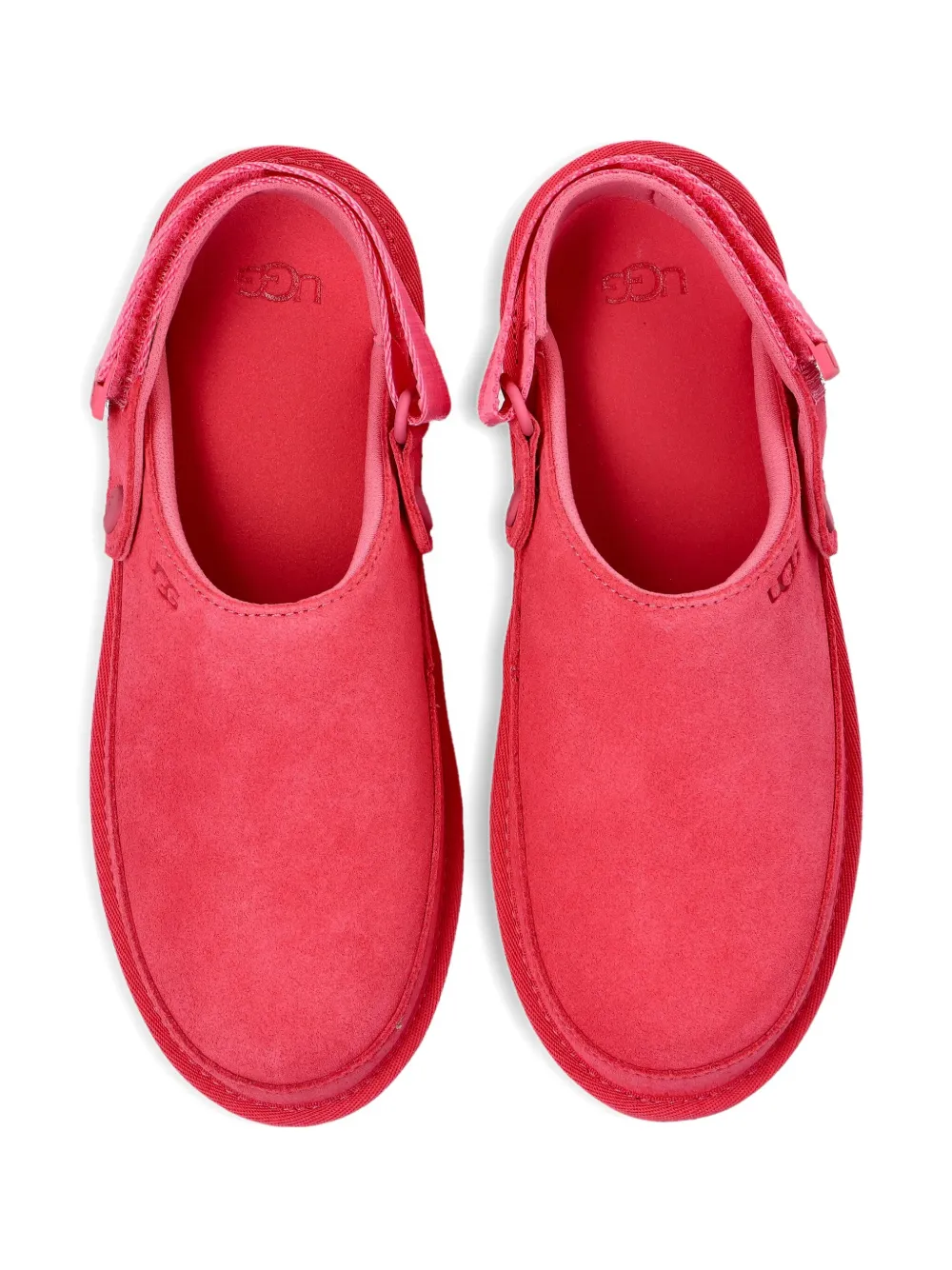 UGG Kids Goldenstar slingback suede clogs Pink