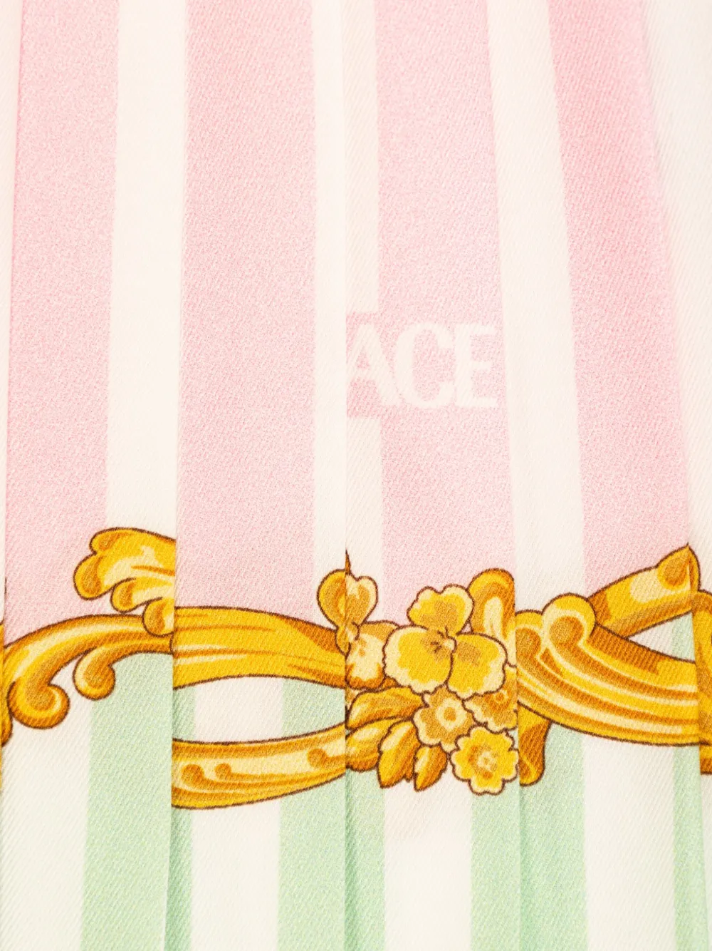 Versace Kids pleated skirt Roze