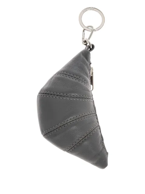 LEMAIRE Croissant quilted zipped keyring