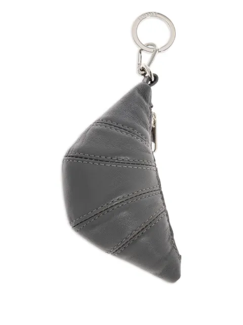 LEMAIRE Croissant quilted zipped keyring