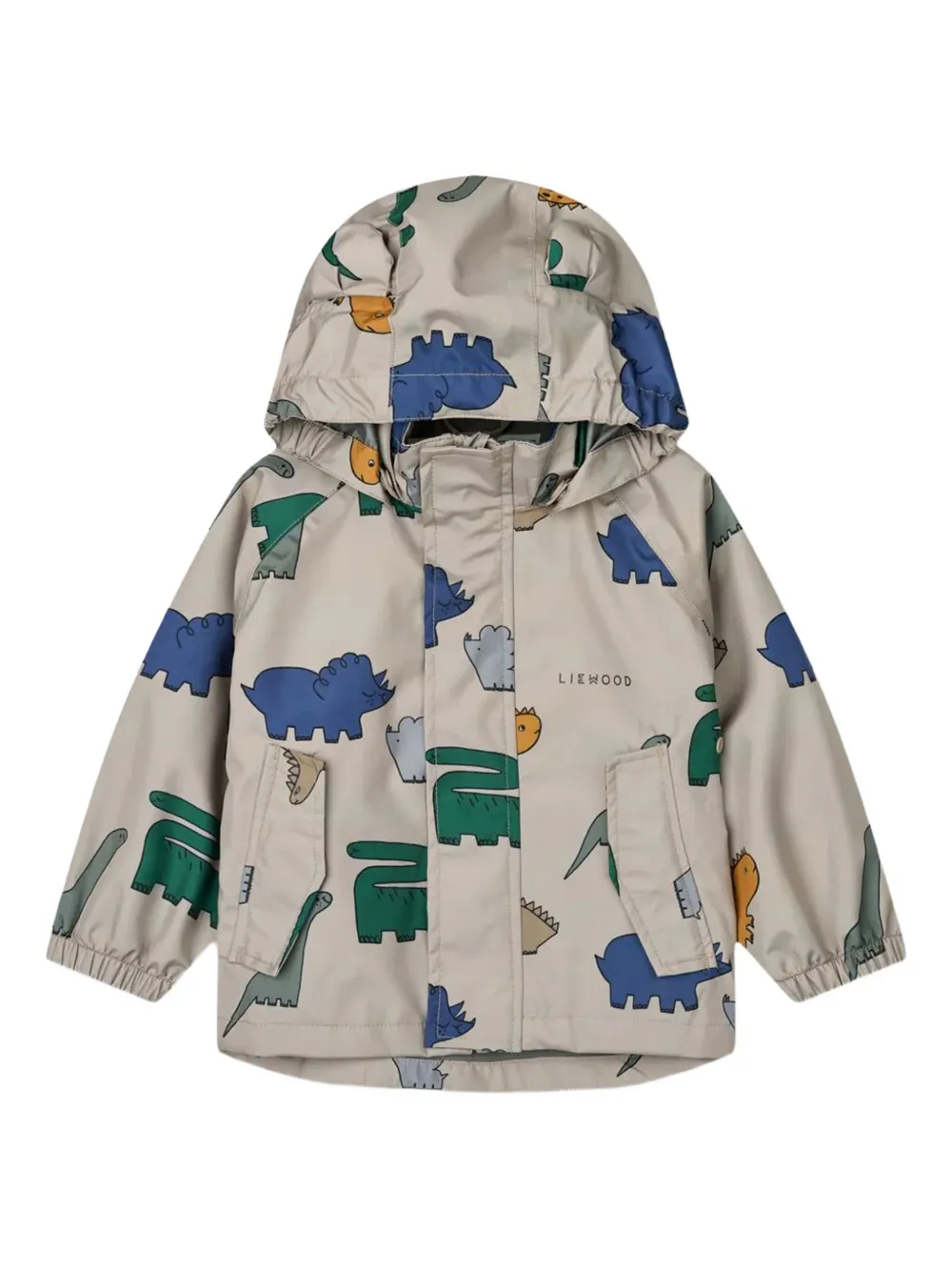 Liewood Jack en tuinbroek met dinosaurusprint Blauw
