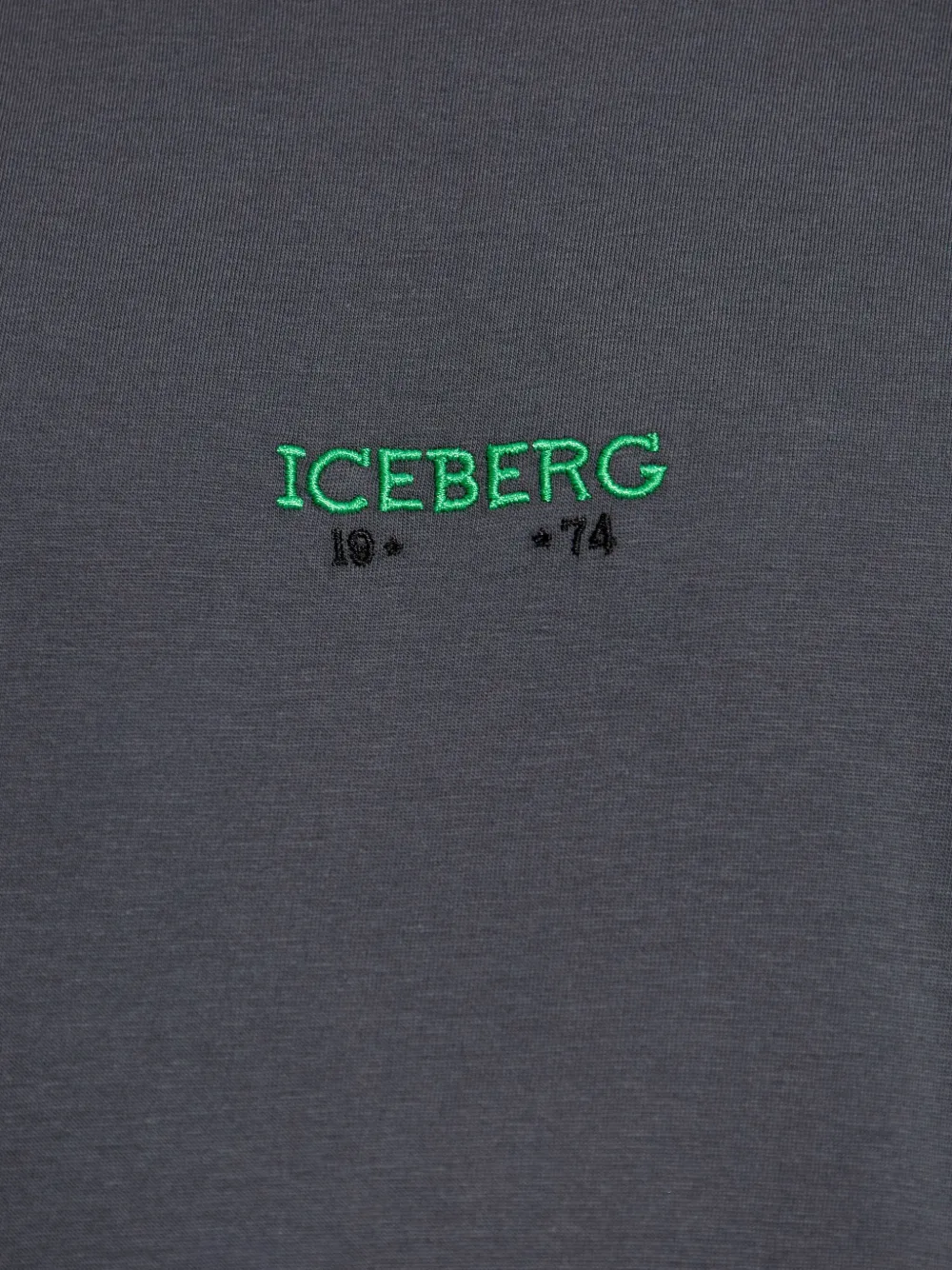 Iceberg Katoenen T-shirt met geborduurd logo Grijs
