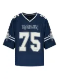 Represent x Iron Maiden Anniversary number 75 star-embellished jersey - Blue