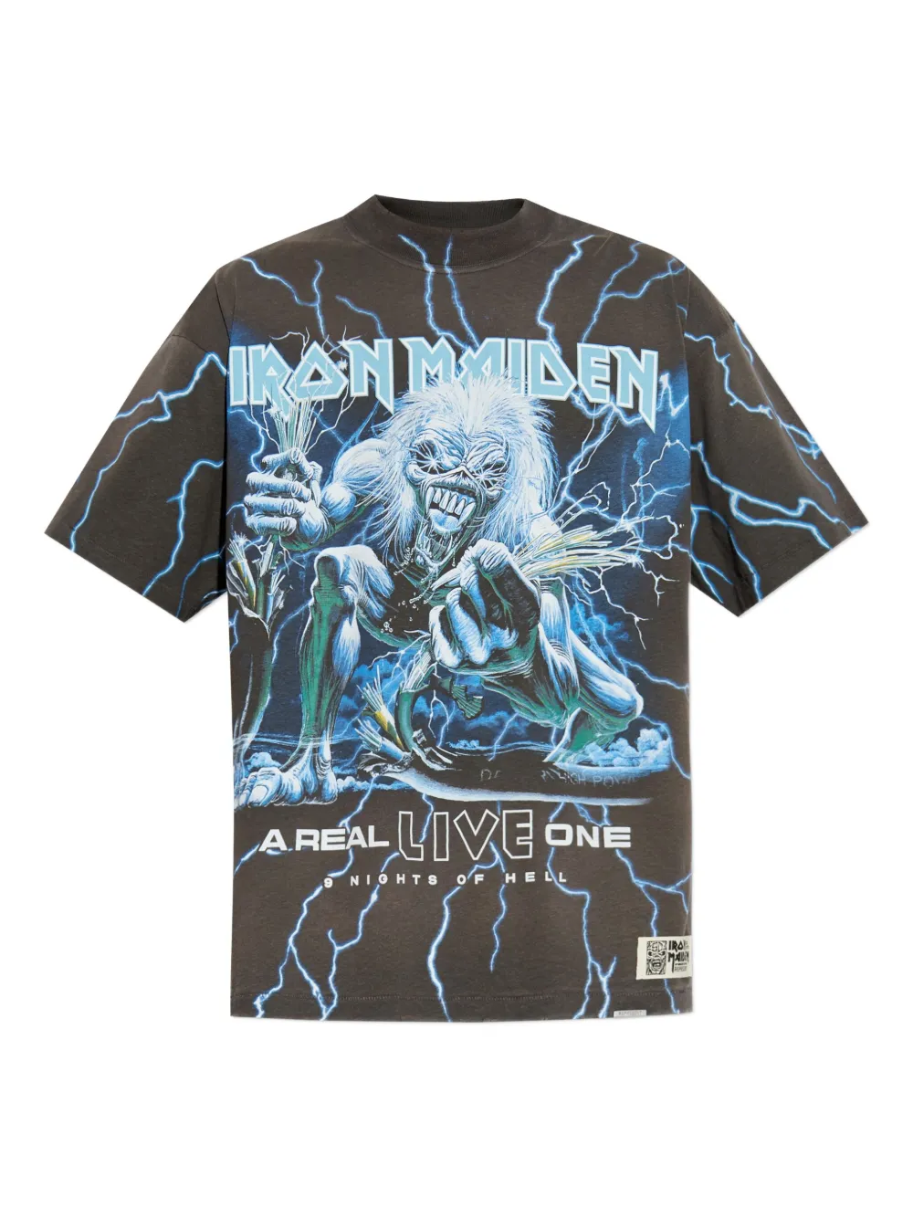 Represent x Iron Maiden T-shirt met grafische print Grijs