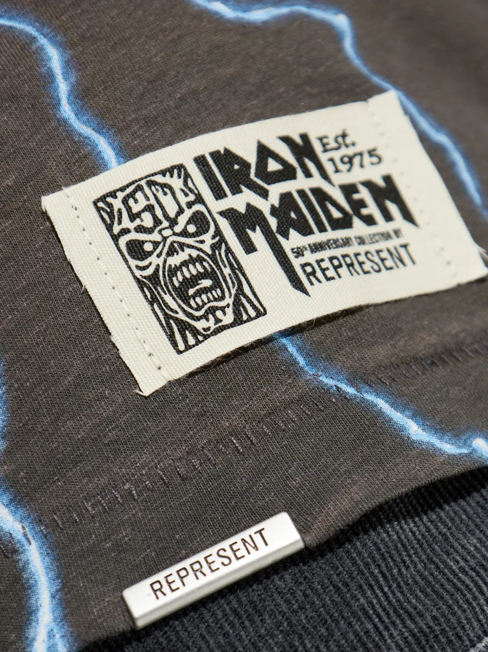 Represent x Iron Maiden T-shirt met grafische print Grijs