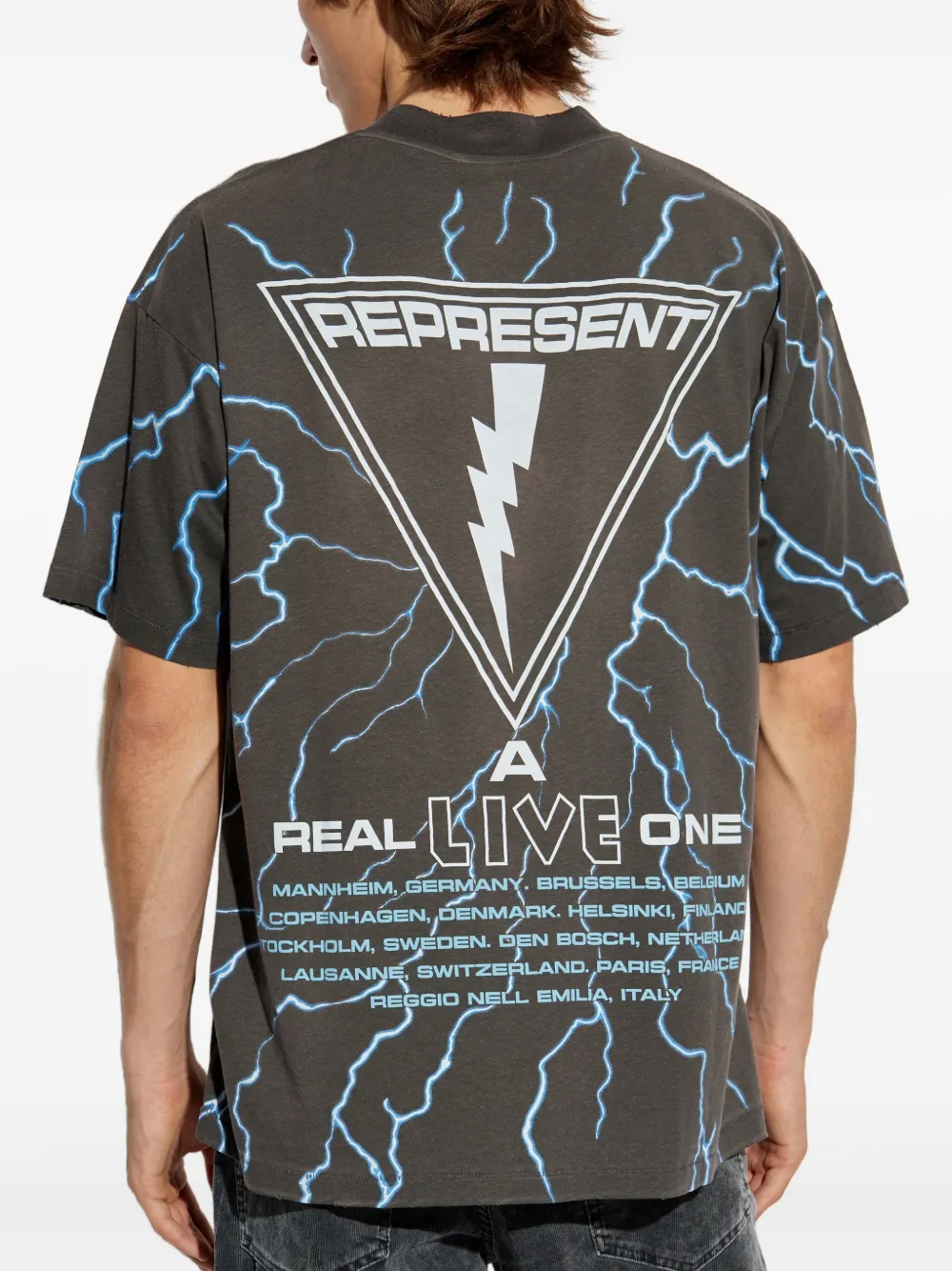 Represent x Iron Maiden T-shirt met grafische print Grijs