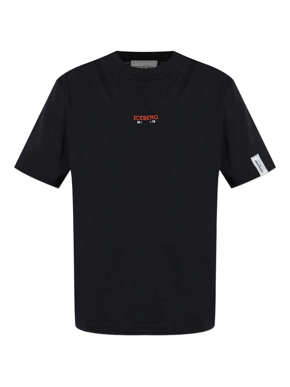 Iceberg T-shirt met geborduurd logo Zwart