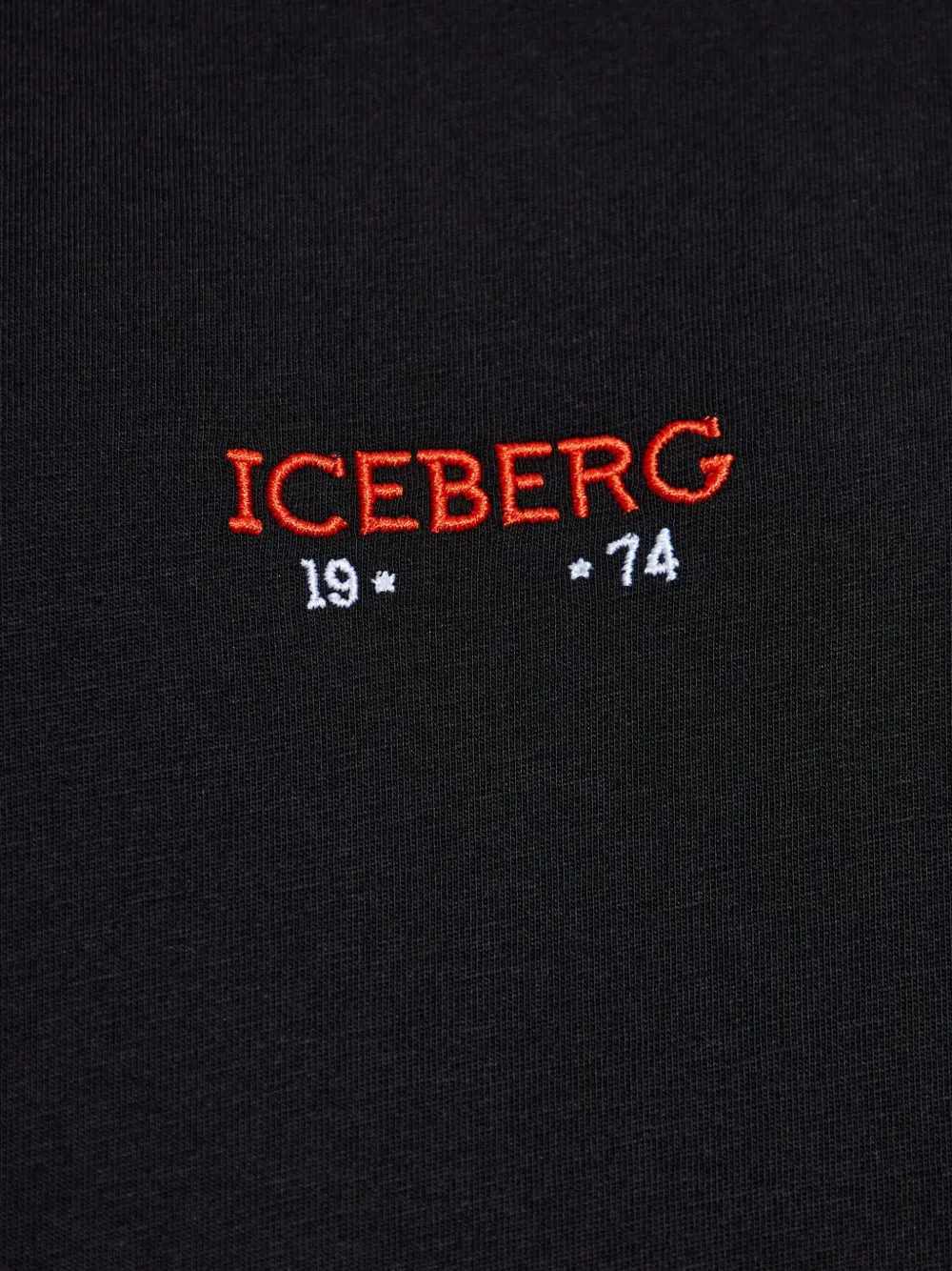 Iceberg T-shirt met geborduurd logo Zwart