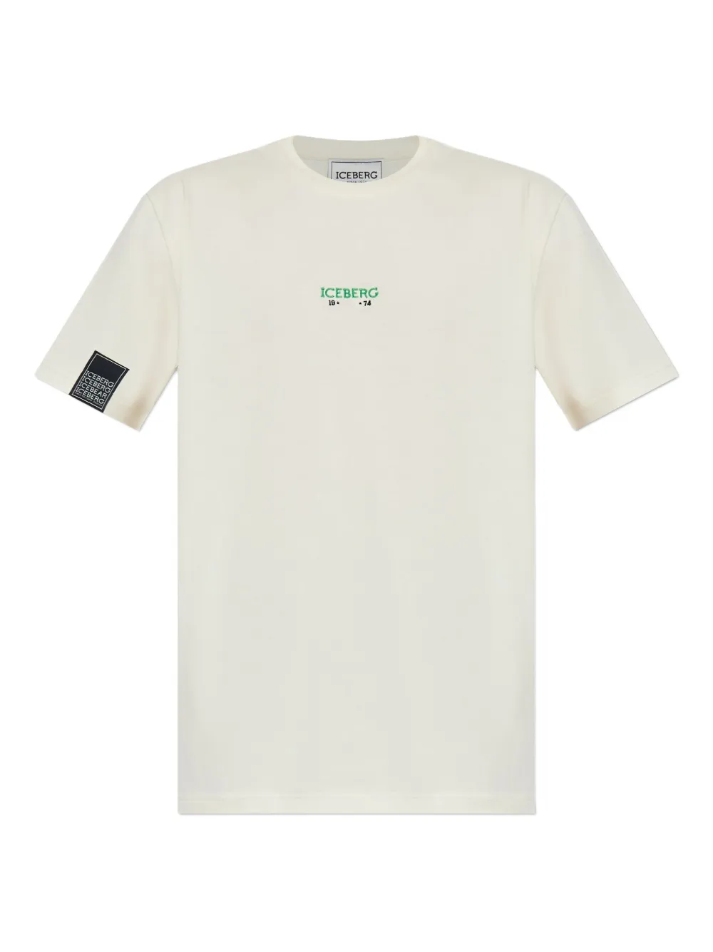 Iceberg Katoenen T-shirt met korte mouwen Wit