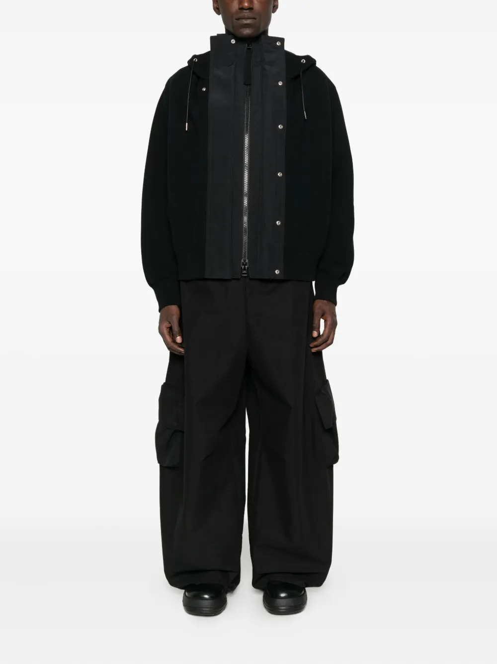 sacai Jack met capuchon Zwart