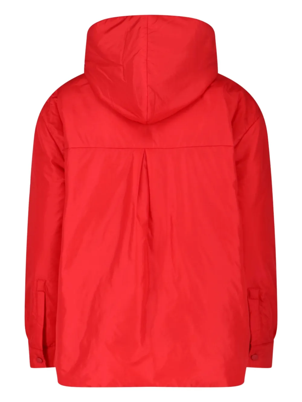 ASPESI hooded snap-button coat Rood