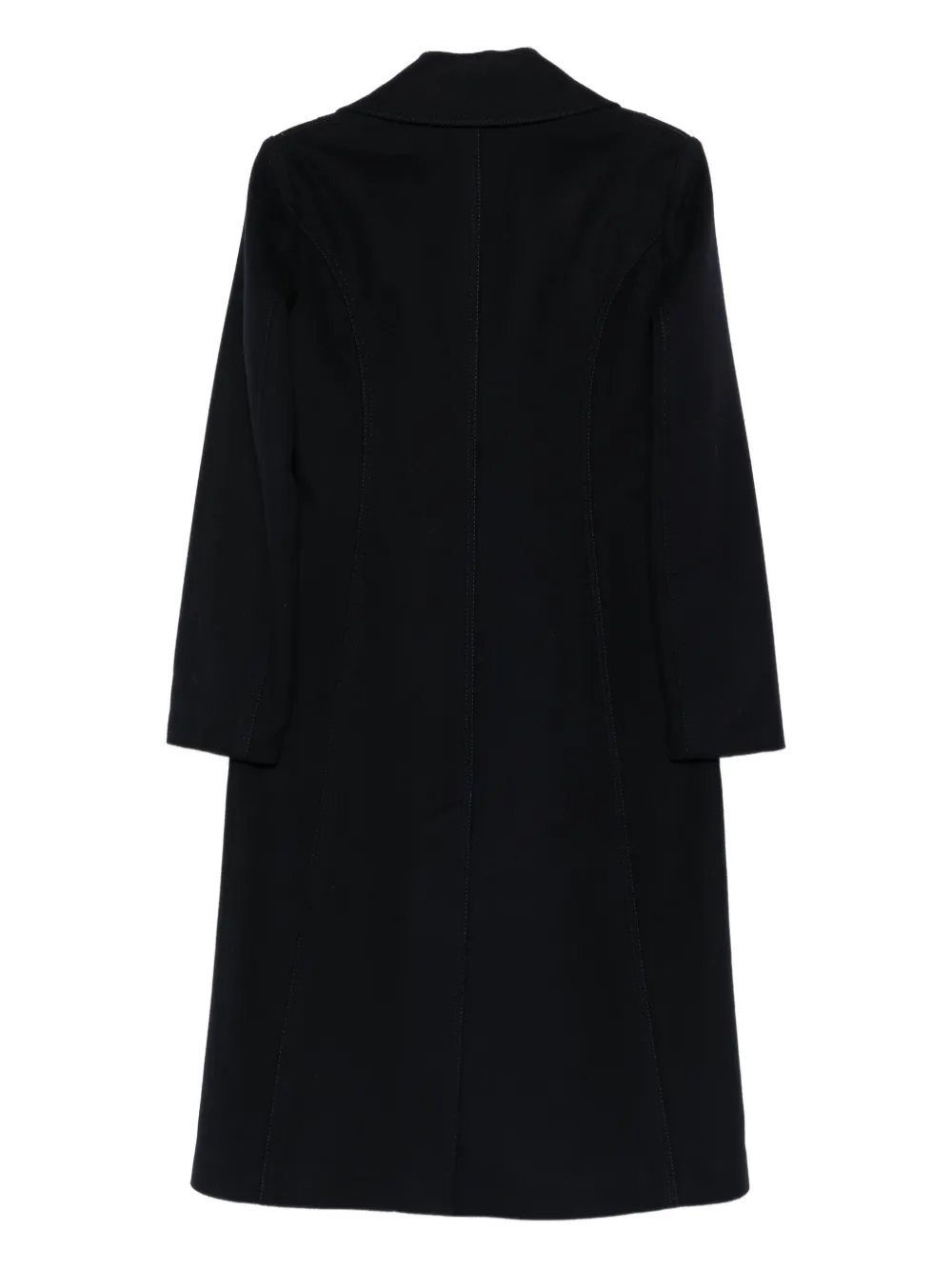 Valentino Garavani Pre-Owned 2000s jas van wolblend met dubbele rij knopen - Blauw