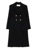 Valentino Garavani Pre-Owned 2000s double-breasted wool-blend coat - Blue
