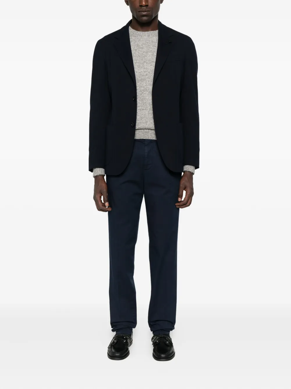 Brunello Cucinelli crew-neck long-sleeve sweater - Grijs
