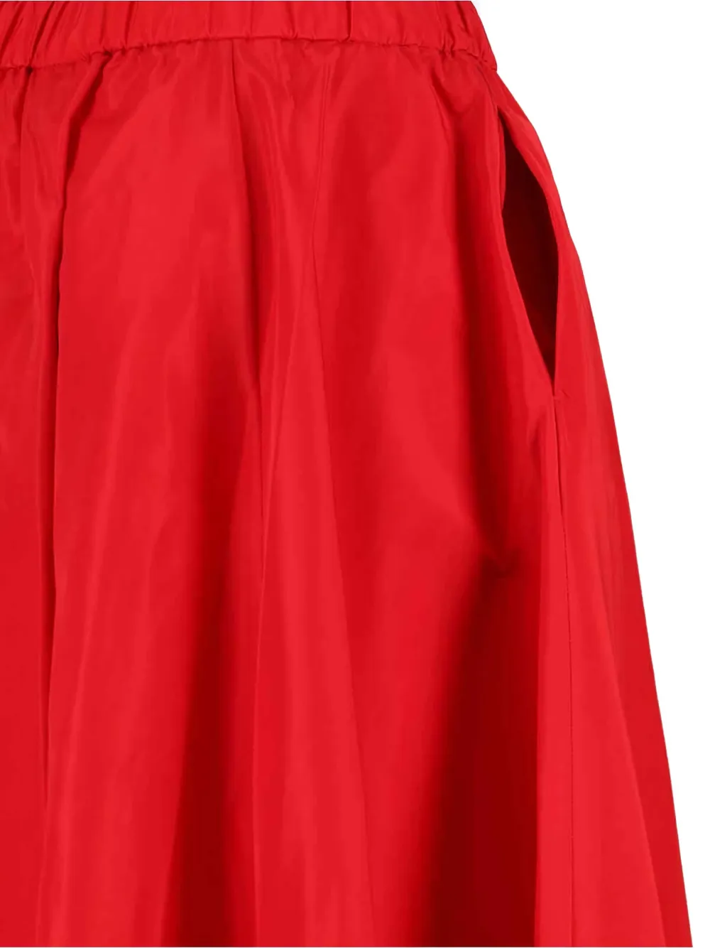 ASPESI pleated midi skirt Rood