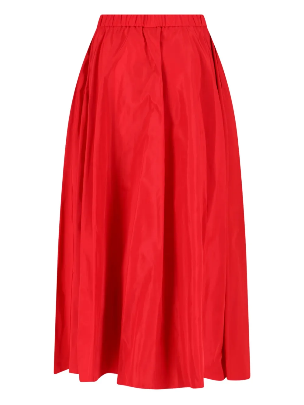 ASPESI pleated midi skirt Rood