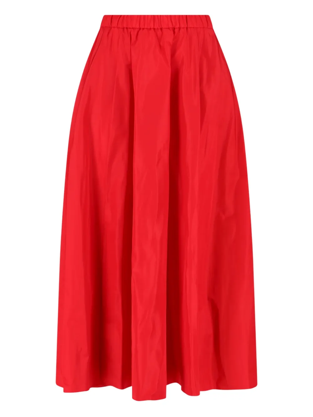 ASPESI pleated midi skirt Rood