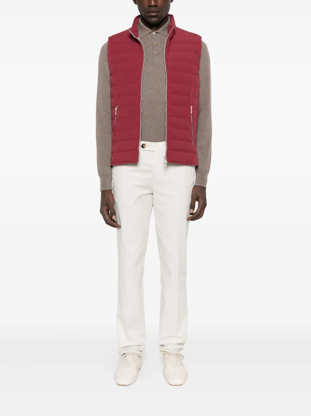 Brunello Cucinelli Kasjmier trui met polokraag - Bruin
