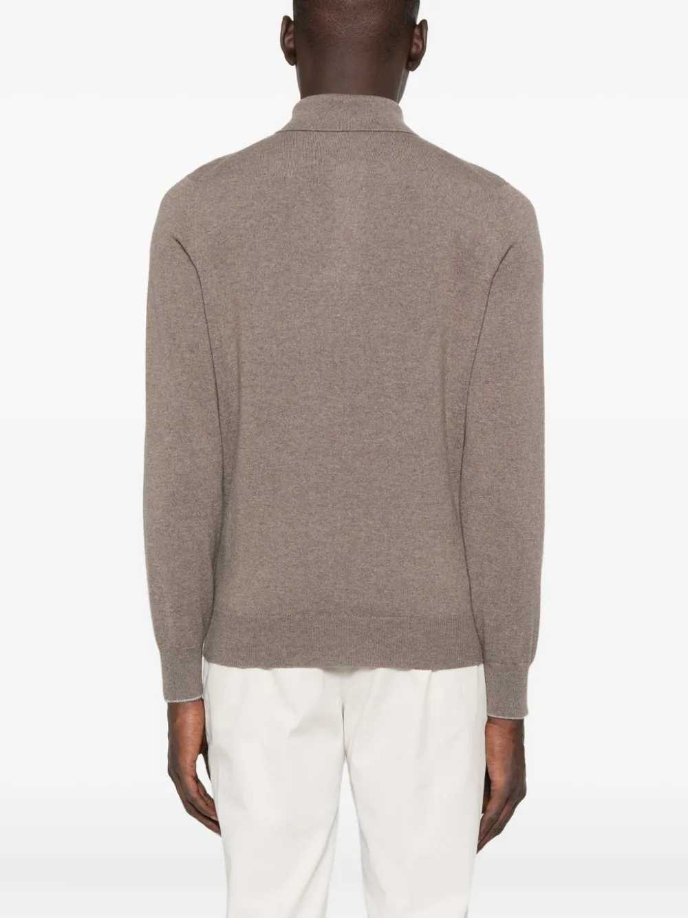 Brunello Cucinelli Kasjmier trui met polokraag Bruin