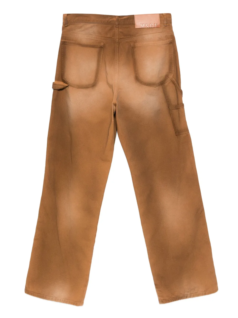 MSGM faded cotton trousers | Regular-Fit & Straight Leg Pants | Image 2