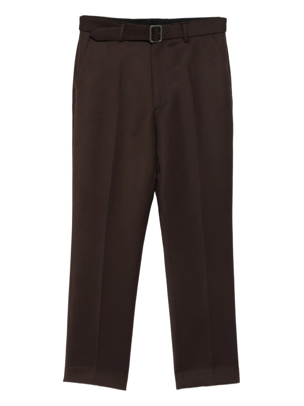 MM6 Maison Margiela belted cotton trousers Bruin