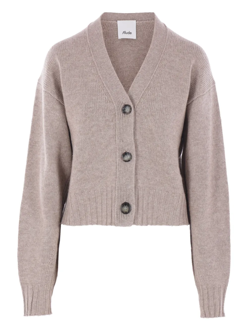 Allude button-detailed wool cardigan | Neutrals | Image 1