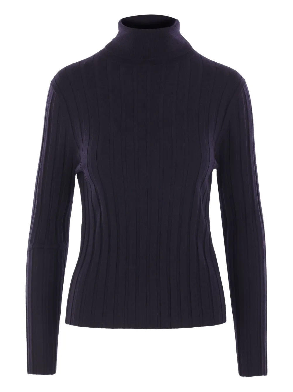 ribbed turtleneck sweater