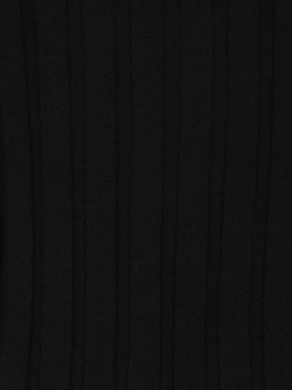 Allude Geribbelde coltrui Zwart