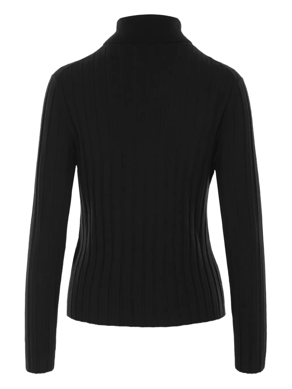 Allude Geribbelde coltrui Zwart