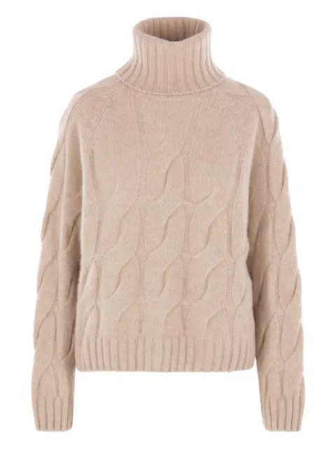 Allude suéter con cuello redondo