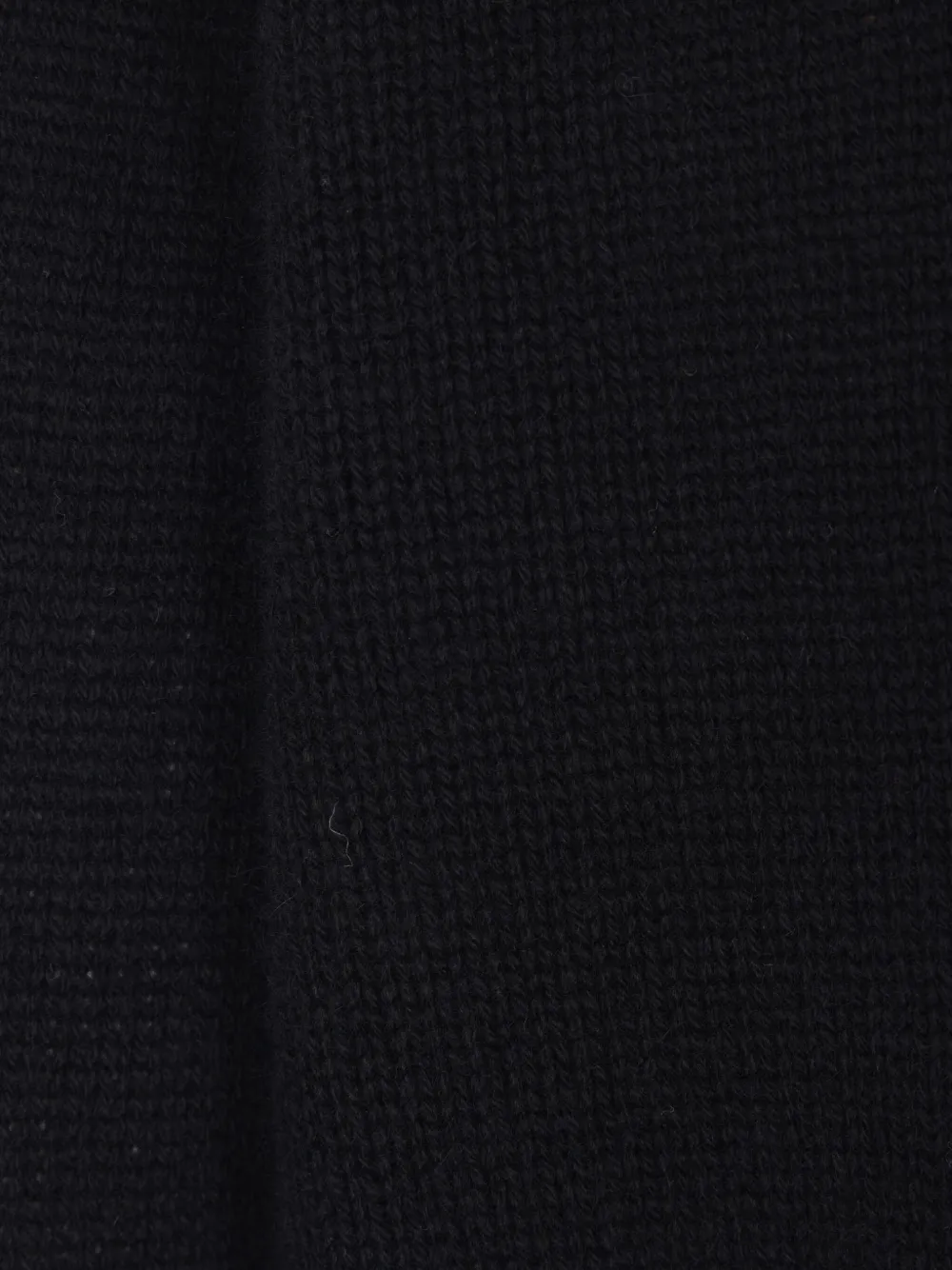 Allude Kasjmier geribbelde trui Zwart