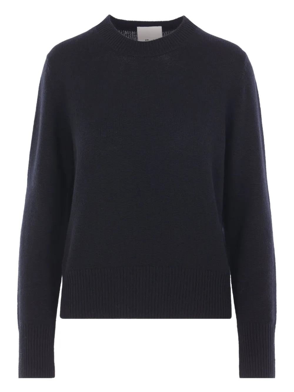 Allude Cashmere Ribbed Sweater In Black