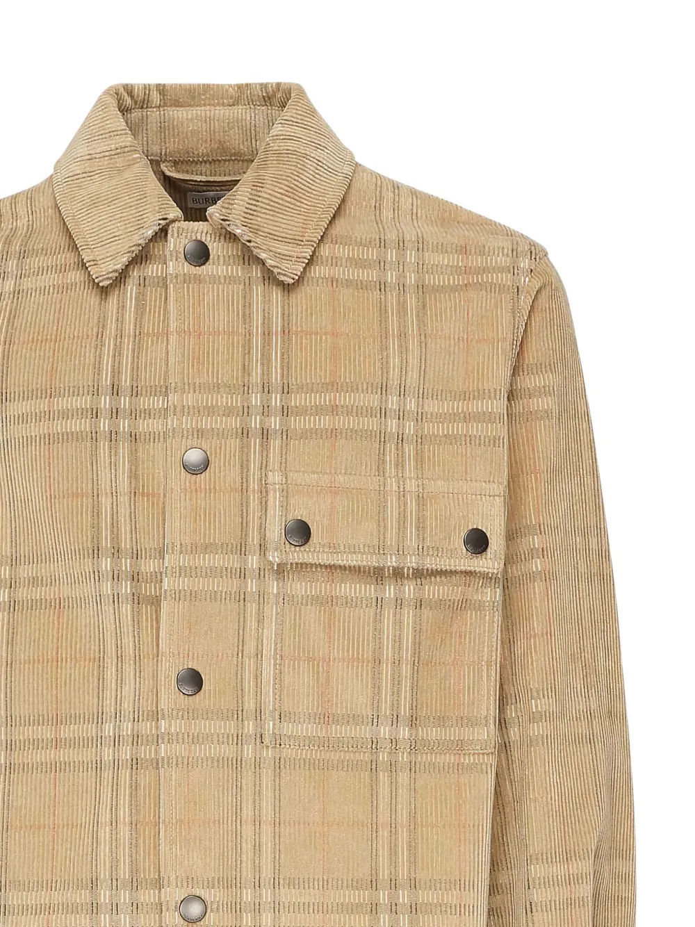 Burberry Ribfluwelen shirtjack Bruin